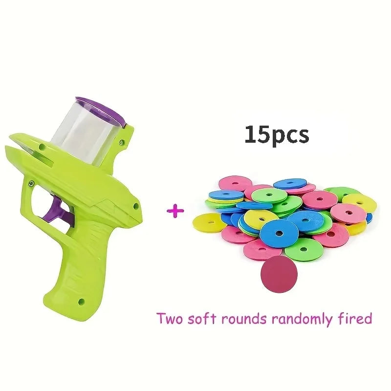 Funny Cat Toys Creative Turnip Gun with 15pcs Reusable Foam Disc Pet Hunting Interactive Toy Dog Cat Pet Supplies
