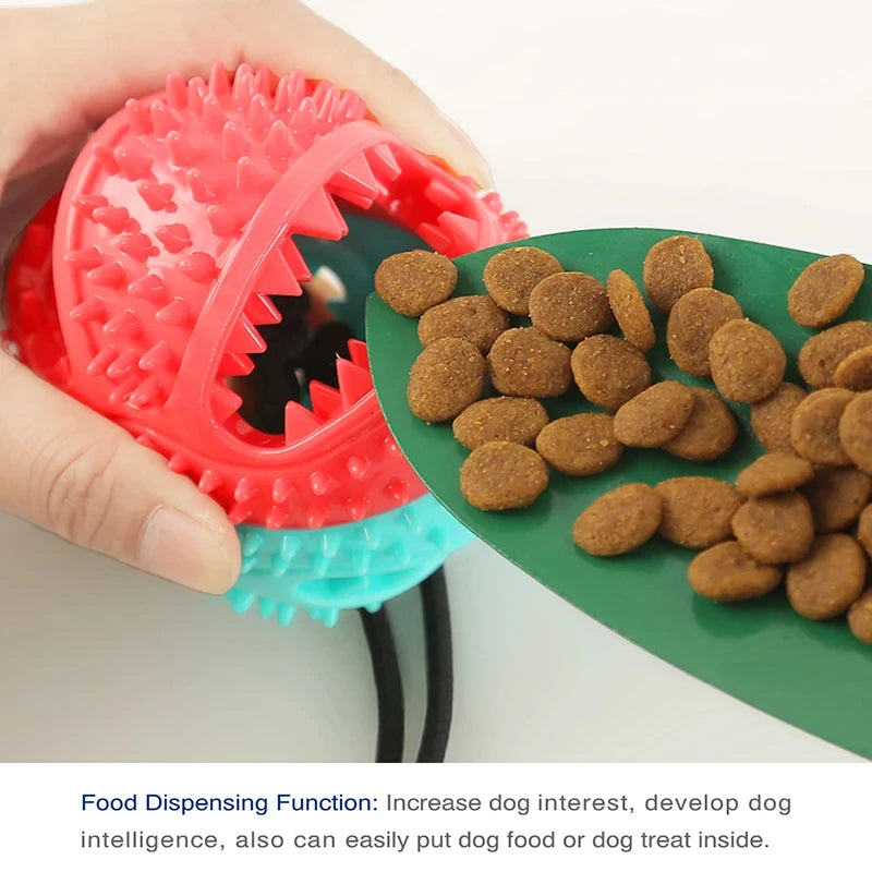 Large Dog Ball Toys Suction Cup Ropes Interactive Leaking Slow Feeder Chew Toy Toothing Clean ,Alaska, Husky toys