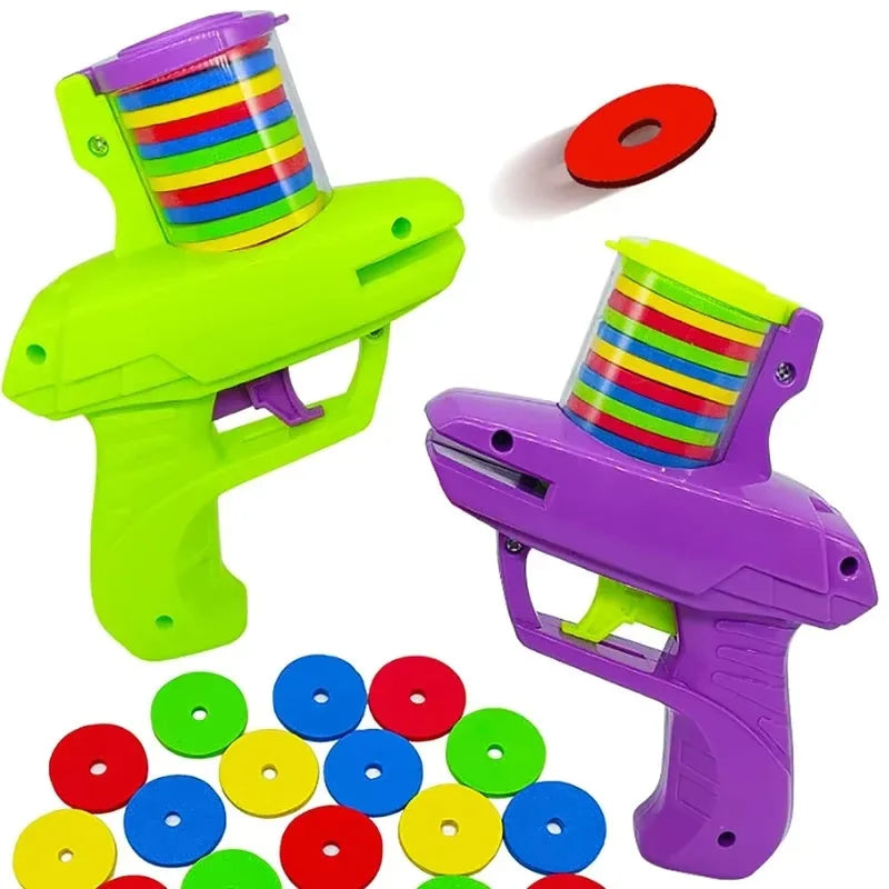 Funny Cat Toys Creative Turnip Gun with 15pcs Reusable Foam Disc Pet Hunting Interactive Toy Dog Cat Pet Supplies