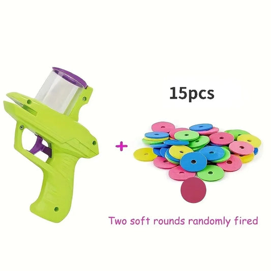 Funny Cat Toys Creative Turnip Gun with 15pcs Reusable Foam Disc Pet Hunting Interactive Toy Dog Cat Pet Supplies