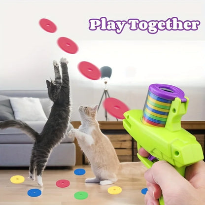 Funny Cat Toys Turnip Gun with 15pcs Reusable Foam Pet Hunting Interactive Toy Dog Cat Pet Supplies