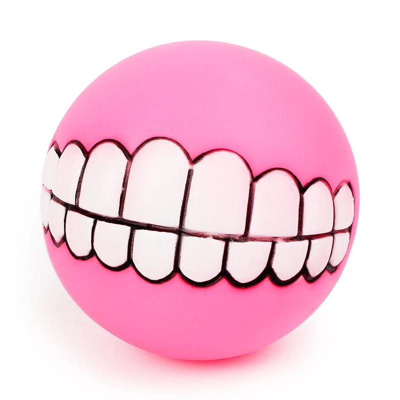 Funny Silicone Pet Dog Cat Toy Ball Chew Treat Holder Tooth Cleaning Squeak Toys Dog Puppy Training Interactive Pet Supplies