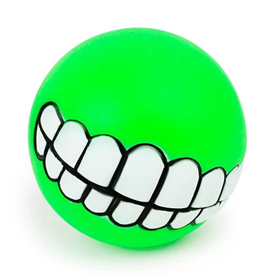 1pc Rubber Dog Toys Squeaky Cleaning Tooth Dog Chew Toy Small Puppy Toys Ball Bite Resistant Pet Supplies Petshop Diameter 7cm
