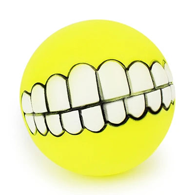 Funny Silicone Pet Dog Cat Toy Ball Chew Treat Holder Tooth Cleaning Squeak Toys Dog Puppy Training Interactive Pet Supplies