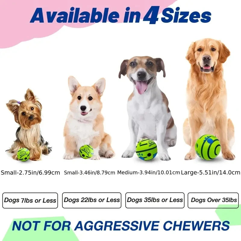 Funny Interactive Giggle Ball - Balls for Dog IQ Training, Pet Interactive Toy, Stimulating Play, Mental Stimulation, and Exerci